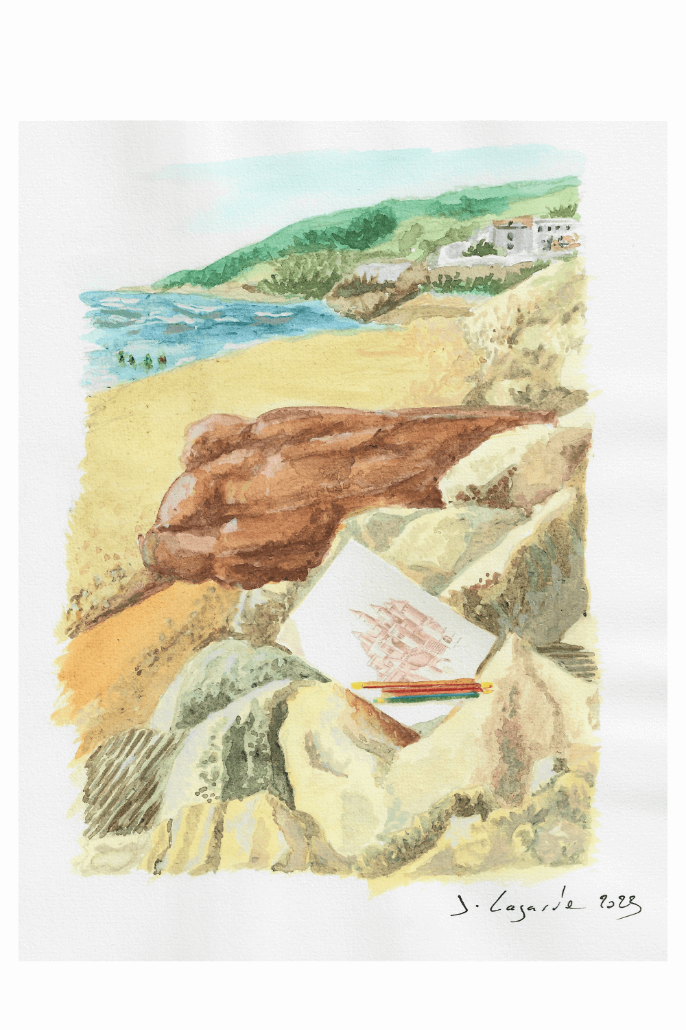 illustration plage Maroc
